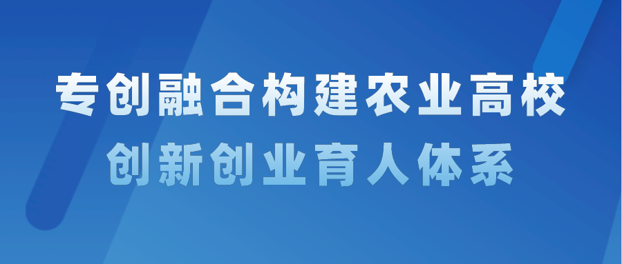 南京农业大学张炜：专创融合 构建农业高校创新创业育人体系